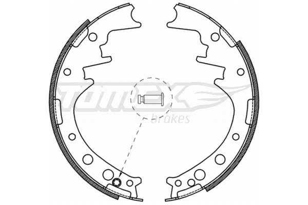 Sada brzdových čeľustí TOMEX Brakes